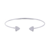0.19ct 14k White Gold Diamond Bangle